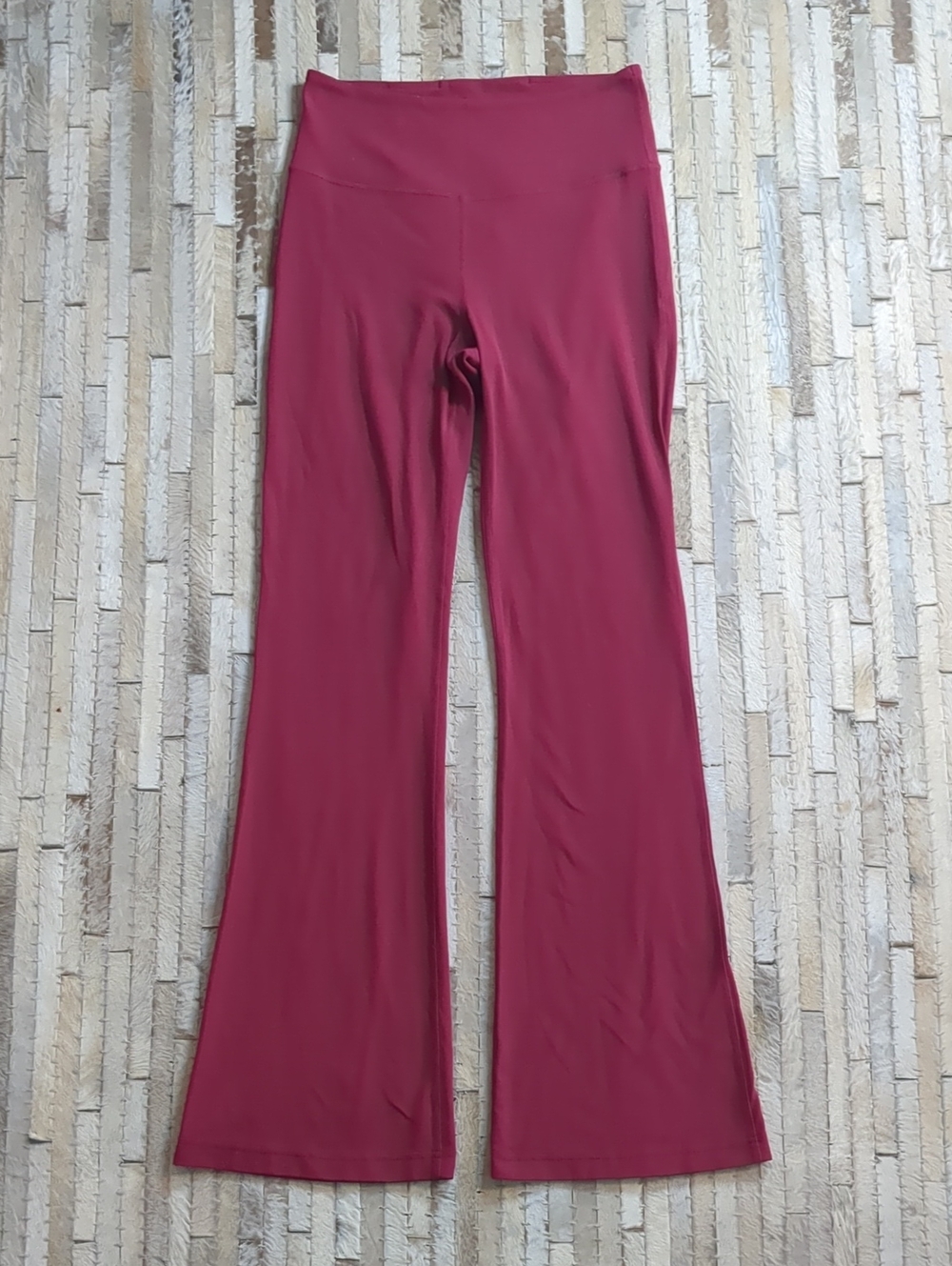 Lululemon Women's 8 Groove Super-High-Rise Flared Pink Pants Leggings